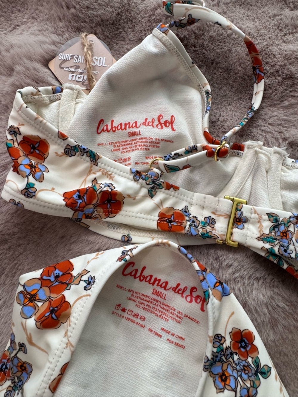 NWT cabana del sol bikini S - Picture 3 of 3
